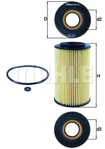 маслен филтър KNECHT OX 773D