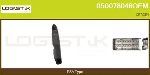 ключ(бутон), стъклоповдигане LGK 050078046OEM