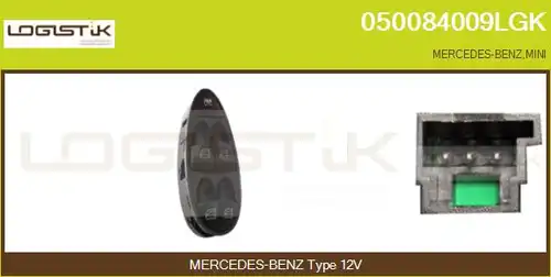 ключ(бутон), стъклоповдигане LGK 050084009LGK