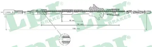 жило за ръчна спирачка LPR C0030B