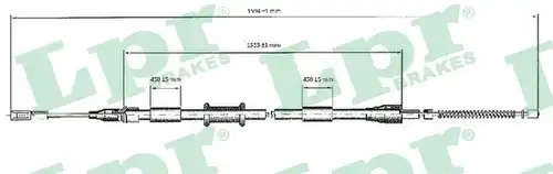 жило за ръчна спирачка LPR C0038B