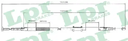 жило за ръчна спирачка LPR C0086B