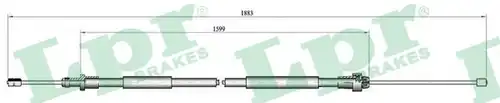 жило за ръчна спирачка LPR C0105B