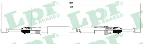 жило за ръчна спирачка LPR C0108B