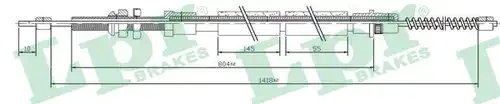 жило за ръчна спирачка LPR C0109B