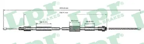 жило за ръчна спирачка LPR C0123B