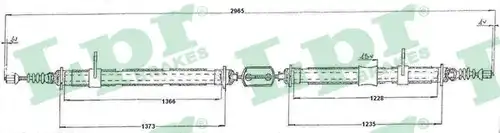 жило за ръчна спирачка LPR C0159B