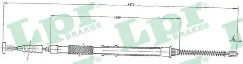 жило за ръчна спирачка LPR C0186B