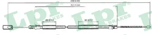 жило за ръчна спирачка LPR C0211B
