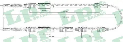 жило за ръчна спирачка LPR C0277B