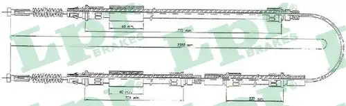 жило за ръчна спирачка LPR C0278B