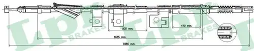 жило за ръчна спирачка LPR C0310B