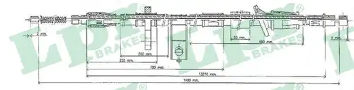 жило за ръчна спирачка LPR C0320B
