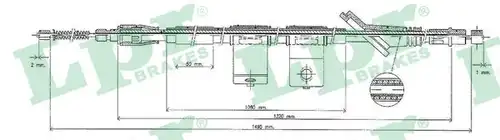 жило за ръчна спирачка LPR C0323B