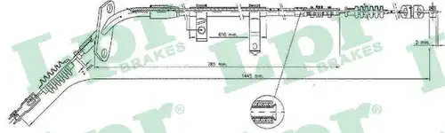 жило за ръчна спирачка LPR C0374B