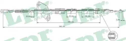 жило за ръчна спирачка LPR C0413B