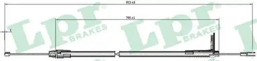жило за ръчна спирачка LPR C0425B