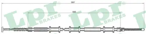 жило за ръчна спирачка LPR C0470B