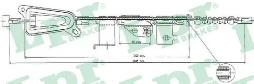 жило за ръчна спирачка LPR C0477B