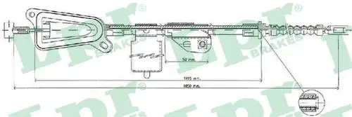 жило за ръчна спирачка LPR C0478B