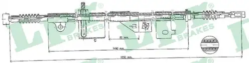 жило за ръчна спирачка LPR C0500B
