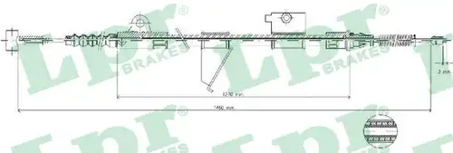 жило за ръчна спирачка LPR C0512B