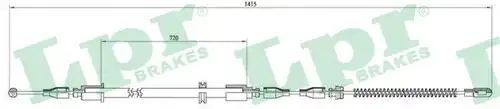 жило за ръчна спирачка LPR C0562B