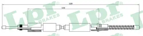 жило за ръчна спирачка LPR C0619B