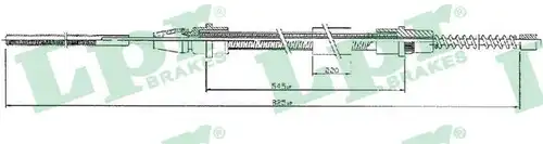 жило за ръчна спирачка LPR C0633B