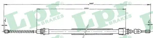 жило за ръчна спирачка LPR C0697B