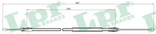 жило за ръчна спирачка LPR C0713B