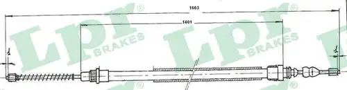 жило за ръчна спирачка LPR C0725B