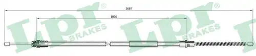 жило за ръчна спирачка LPR C0752B