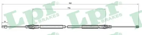 жило за ръчна спирачка LPR C0759B