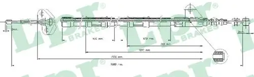 жило за ръчна спирачка LPR C0846B
