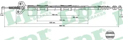 жило за ръчна спирачка LPR C0866B