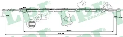 жило за ръчна спирачка LPR C0890B