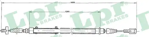 жило за ръчна спирачка LPR C0905B