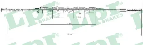 жило за ръчна спирачка LPR C0931B