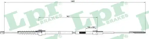 жило за ръчна спирачка LPR C0951B