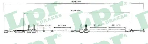 жило за ръчна спирачка LPR C0989B