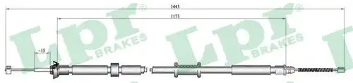 жило за ръчна спирачка LPR C1023B
