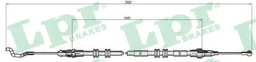 жило за ръчна спирачка LPR C1038B