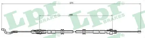 жило за ръчна спирачка LPR C1039B