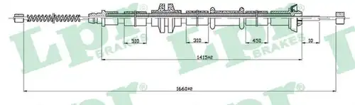 жило за ръчна спирачка LPR C1042B