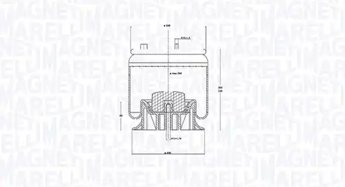 маншон, въздушно окачване MAGNETI MARELLI 030607020294