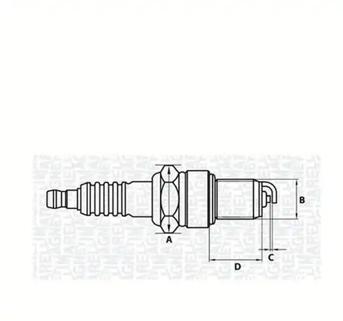 запалителна свещ MAGNETI MARELLI 062000770304
