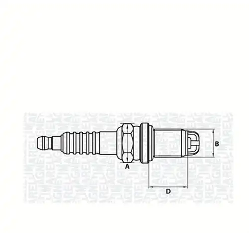 запалителна свещ MAGNETI MARELLI 062000772304