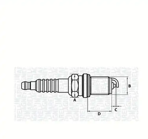 запалителна свещ MAGNETI MARELLI 062000776304