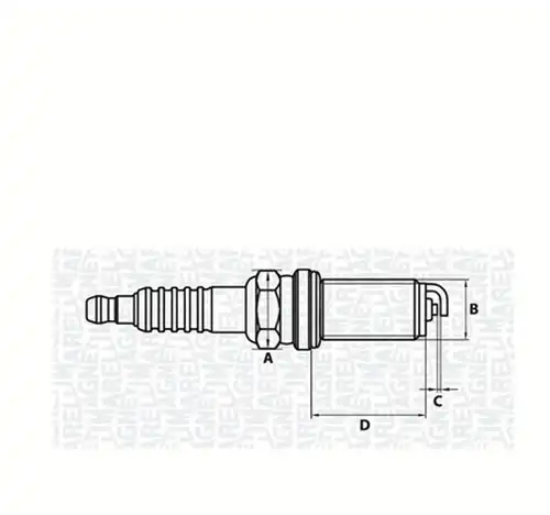 запалителна свещ MAGNETI MARELLI 062000777304